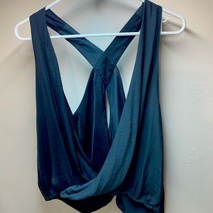 UO- Silence + Noise- Flowy Cross Over Blouse